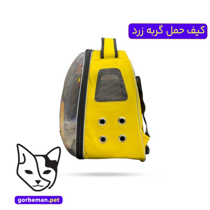 کیف حمل گربه زرد